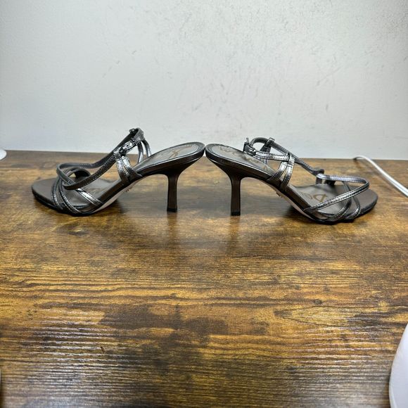 Sam Edelman Silver Paislee Strappy Sandal Women's Size 7.5W - Picture 4 of 8